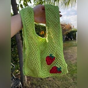 Strawberry knit bag
